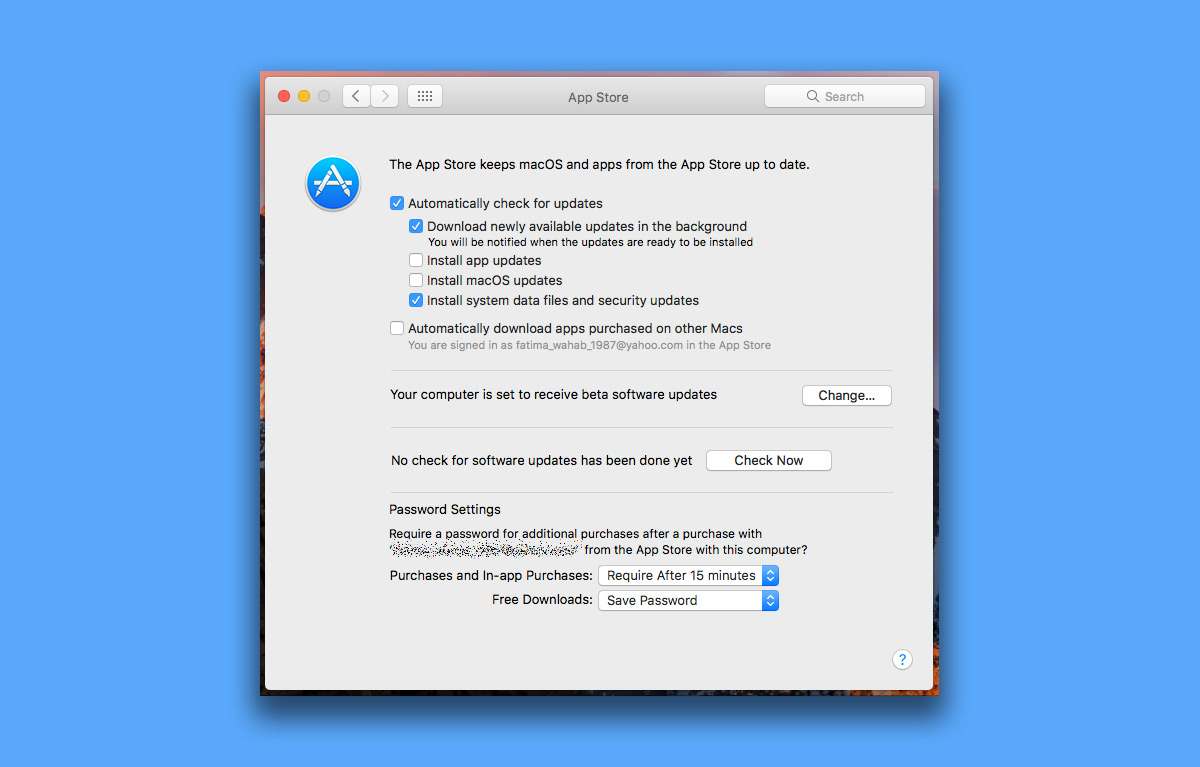 What password when i download new mac software installer